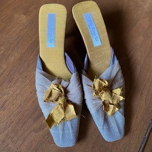 Olivia Rose Tal silk mule size 9